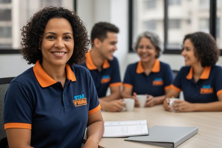 Equipe administrativa no escritório